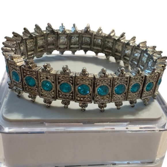 ➡︎𝗦𝗧𝗨𝗡𝗡𝗜𝗡𝗚 𝗦𝗜𝗟𝗩𝗘𝗥 & 𝗧𝗘𝗔𝗟 𝗦𝗧𝗢𝗡𝗘𝗦 𝗦𝗧𝗥𝗘𝗧𝗖𝗛 𝗕𝗥𝗔𝗖𝗘𝗟𝗘𝗧 - Picture 5 of 6